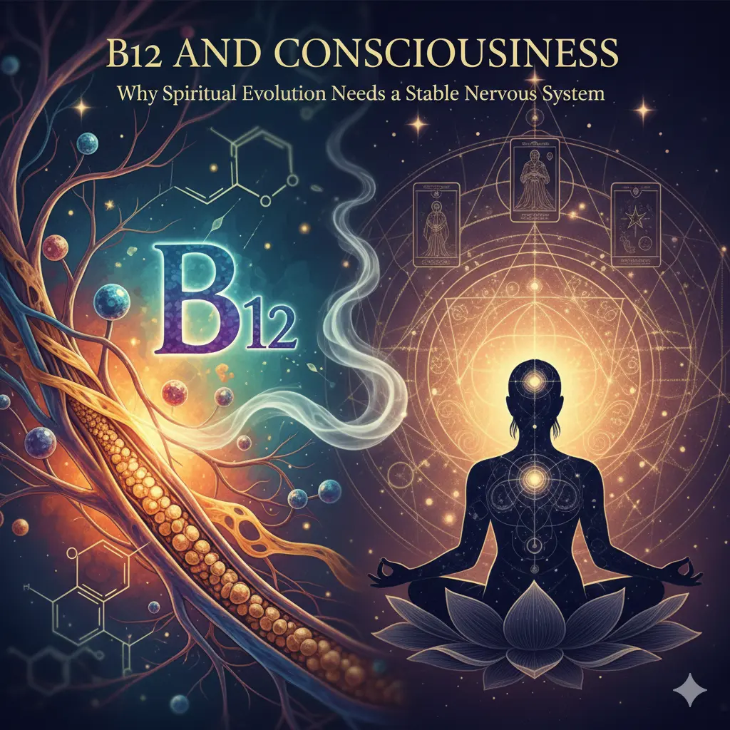 ויטמין B12 ותודעה: למה התפתחות רוחנית חייבת מערכת עצבים יציבה